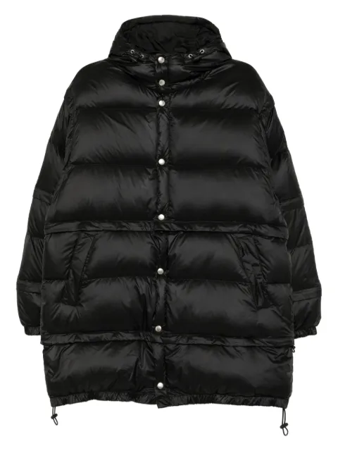 Yoke removable-collar coat Black YK24FW0745B