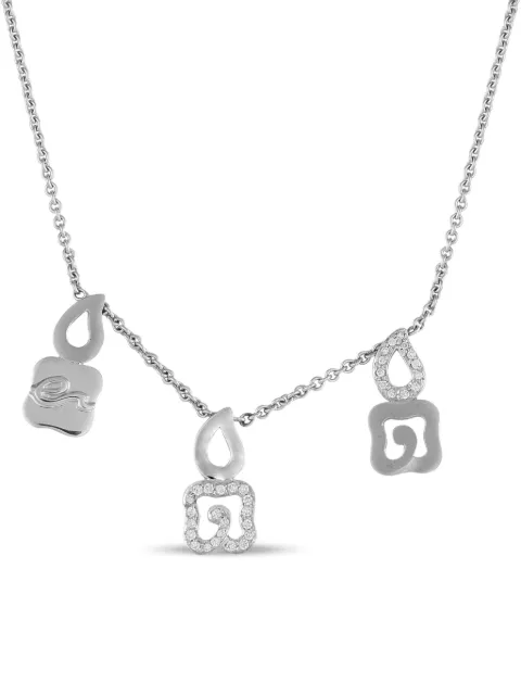 Nouvelle Bague 18K white gold diamiond necklace Silver LN20051625
