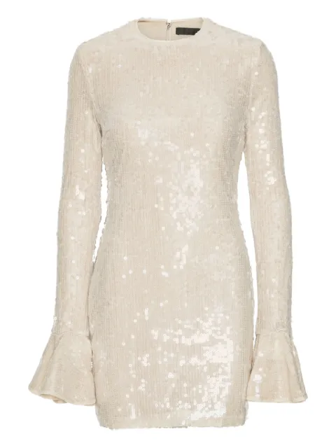 ROTATE BIRGER CHRISTENSEN sequin mini dress Neutrals 1146161753