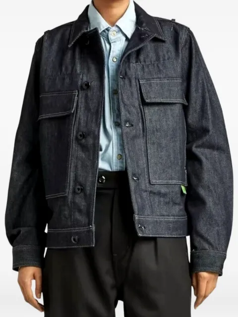 G-Star RAW utility flap-pocket denim jacket Blue UTILITYJKTDENIM