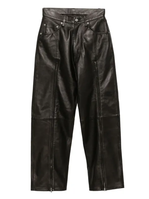 Yoke leather trousers Brown YK24FW0749P