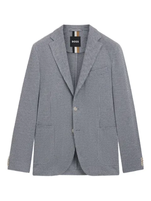 BOSS houndstooth check blazer Blue 50545893