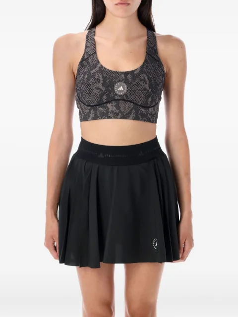 adidas by Stella McCartney snake-print racer-back top Grey JW4542
