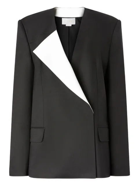 Genny contrasting~panel blazer Black 79AJQ578N0278