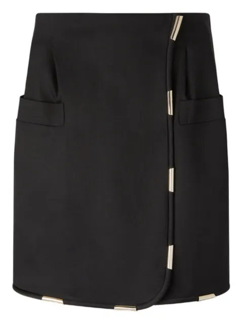 Genny contrasting-trim miniskirt Black 79AJE353N0278