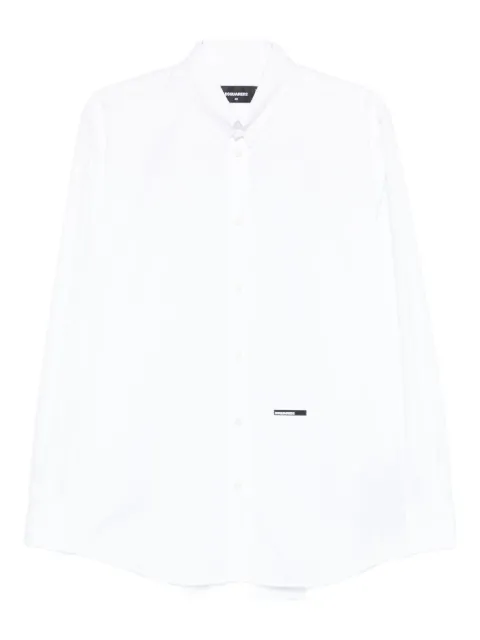 DSQUARED2 logo-detail cotton shirt White S74DM0953S36275