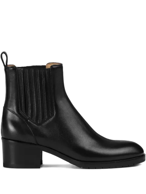 Doucal's block-heel leather Chelsea boots Black DD8834ROXAUF214NN00