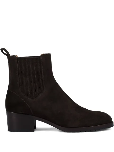 Doucal's elastic-panel suede boots Brown DD8834ROXAUF252TL03