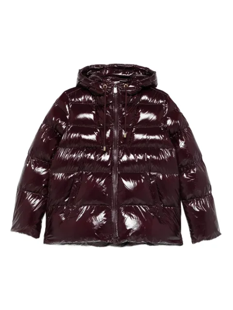 PINKO quilted hooded jacket Purple 101597A2P7