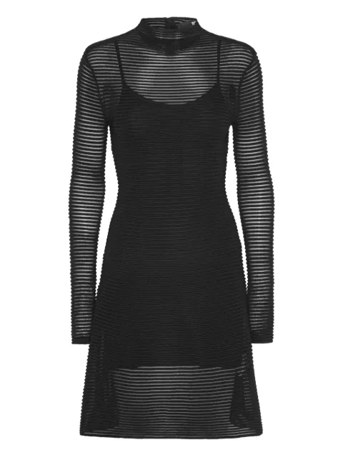 ROTATE BIRGER CHRISTENSEN knitted flared mini dress Black 114727100