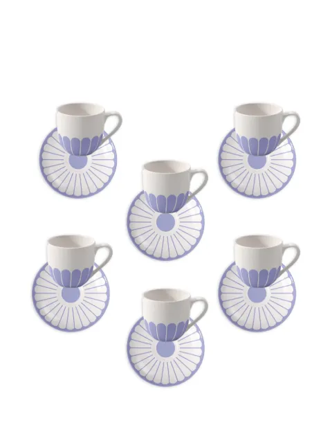 Villeroy & Boch flower-pattern teacup set Blue 1045511420430