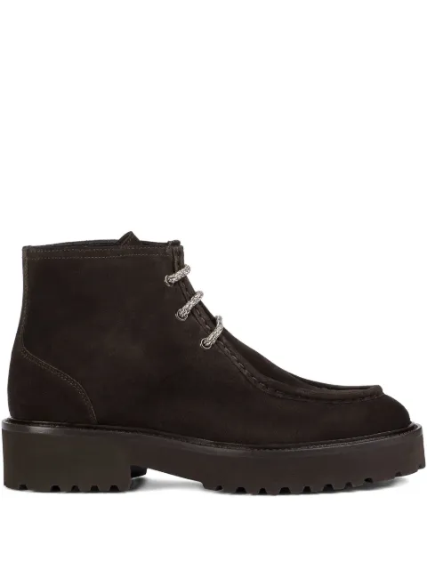 Doucal's suede lace-up boots Brown DD8742PHILUF252TL03