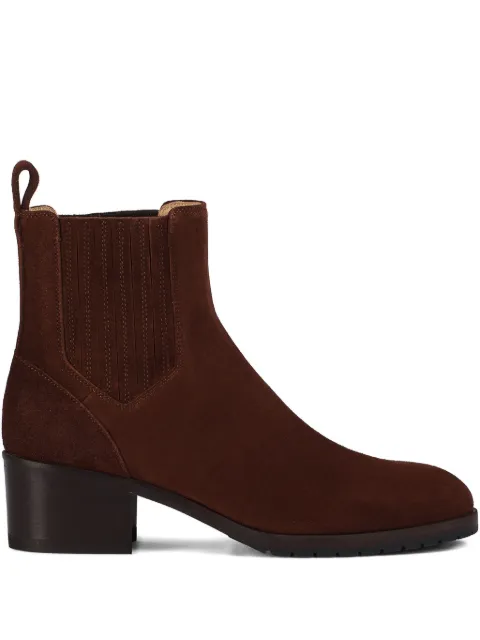 Doucal's elastic-panel suede boots Brown DD8834ROXAUF252TM45