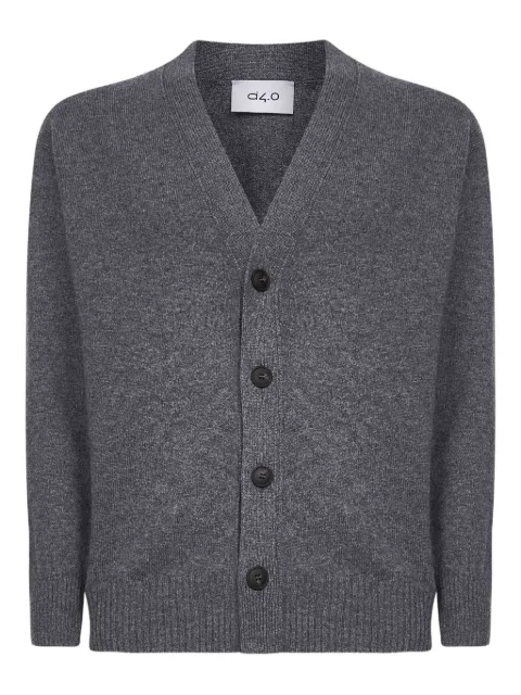 D4.0 V-neck buttoned cardigan Grey 2318825051093