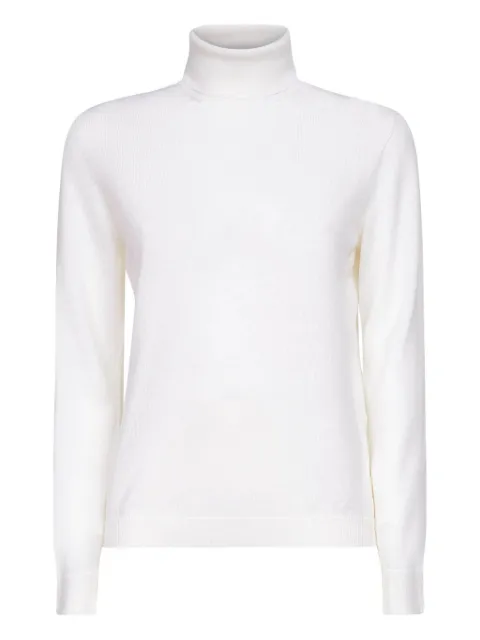 Blanca Vita turtleneck ribbed-cuff sweater White 5421314202001