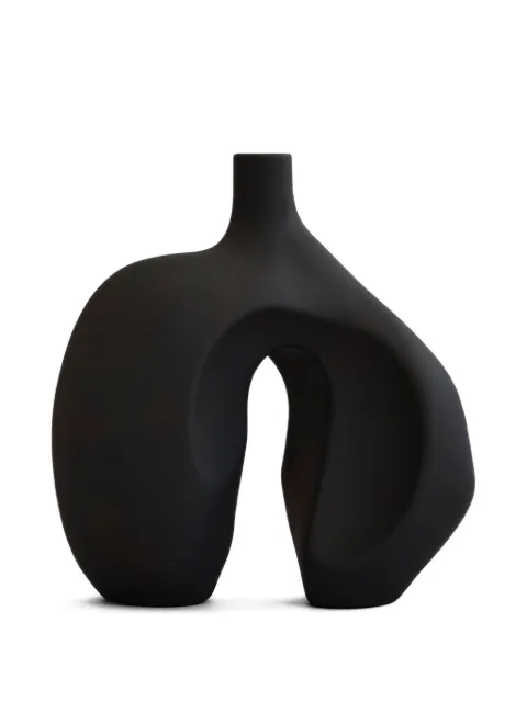 101 Copenhagen small Ni abstract-shape vase (30cm x 22cm) Black 253088