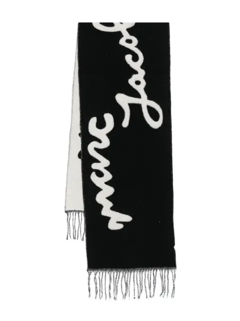 Marc Jacobs Marc Is Joy fringed scarf Black 2F5RRA001W19001
