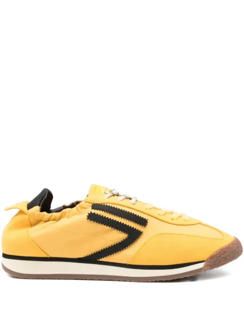 Puraai Panther stripe-detail sneakers Yellow PU602P017