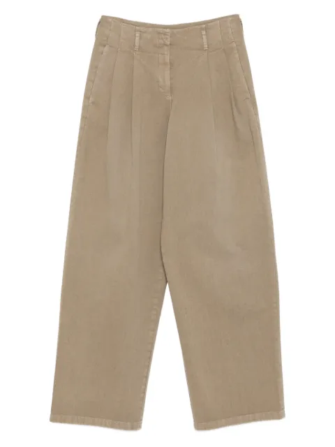 Golden Goose pleated wide-leg trousers Neutrals GWP01203P002072