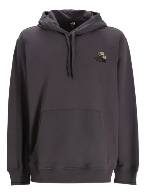 The North Face Connect embroidered-flower hoodie Grey NF0A8EGZ
