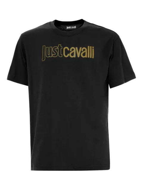 Just Cavalli logo-print T-shirt Black 79OAHT08CJ500