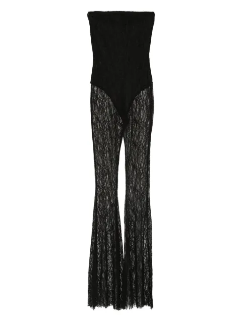 Vestiaire d'un Oiseau Libre lace flared jumpsuit Black OPLACEFLAREDJUMPSUIT