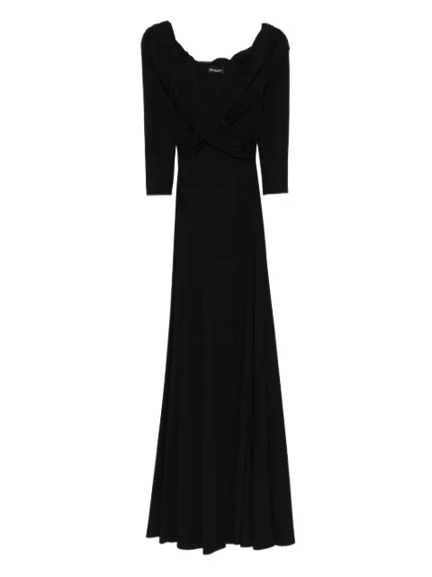 ROSERRY Tuscany flared maxi dress Black TUSCANYMAXI