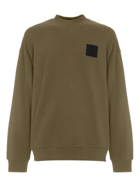 Just Cavalli logo-plaque sweatshirt Green 79OAIT05CF500