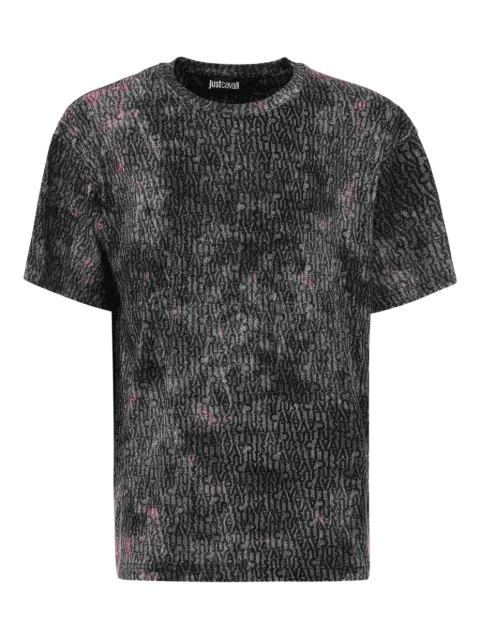 Just Cavalli logo-print T-shirt Black 79OAHE11CJ118