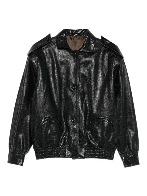 Blazé Milano Charlie button-fastening bomber jacket Black JKBLE01ROC