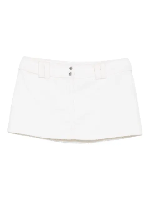 Vestiaire d'un Oiseau Libre corduroy mini skirt White CORDUROYSKIRT