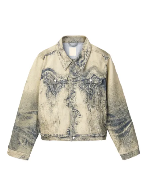 CamperLab sand blasted-effect denim jacket Neutrals AU00005011