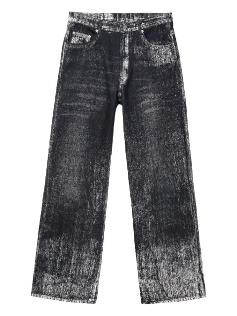 CamperLab acid-wash effect straight-leg jeans Black AU00053001