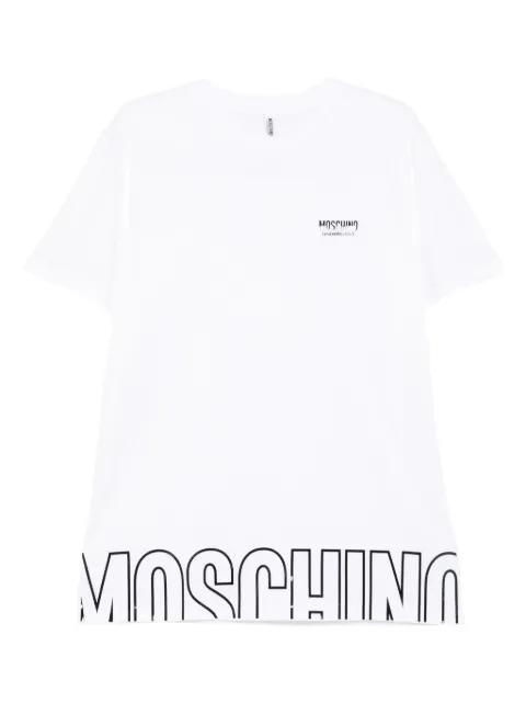 Moschino logo-print cotton t-shirt White A07084303