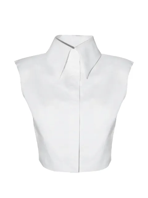 Vestiaire d'un Oiseau Libre point-collar shirt White OPENBACKSHIRT