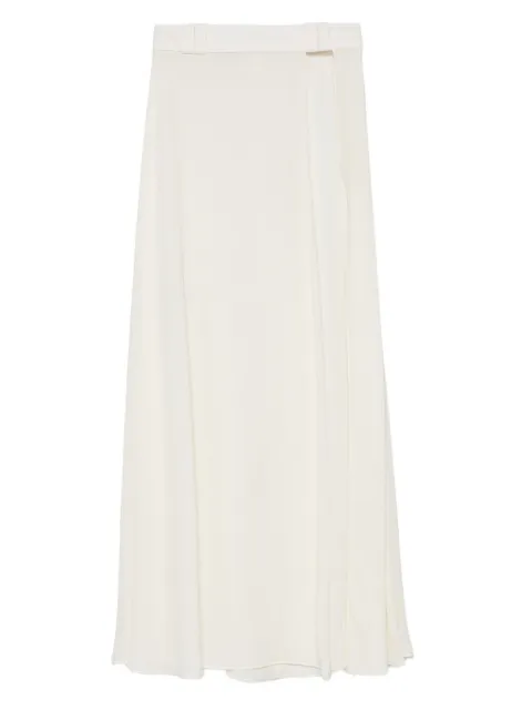 Vestiaire d'un Oiseau Libre slit midi skirt Neutrals SLITMIDISKIRT