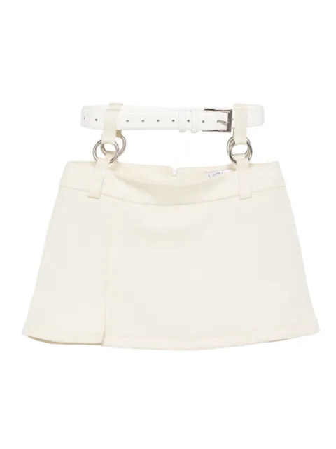 Vestiaire d'un Oiseau Libre belted mini skirt White RINGSMINISKIRT