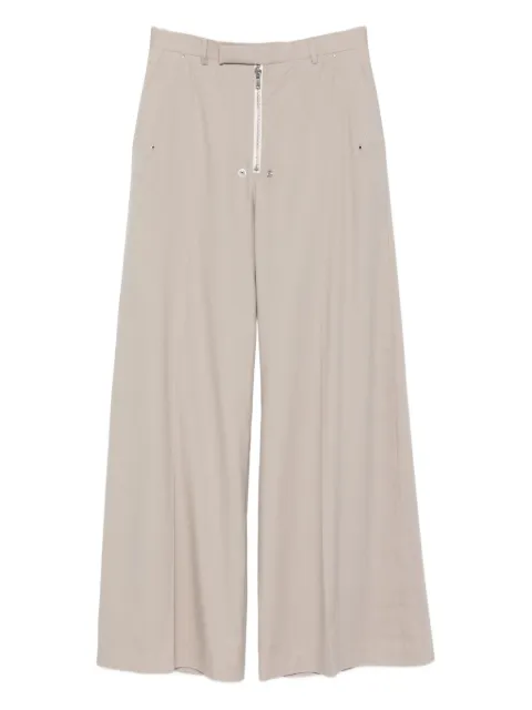 Rick Owens zip-fly wide-leg trousers Grey RP02E4355FLW