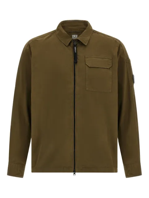 C.P. Company zip long-sleeved shirt jacket Green RCCMOS705A110143G683