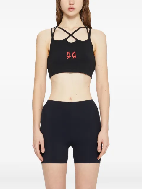 44 LABEL GROUP strappy jersey top Black B0030644FA693