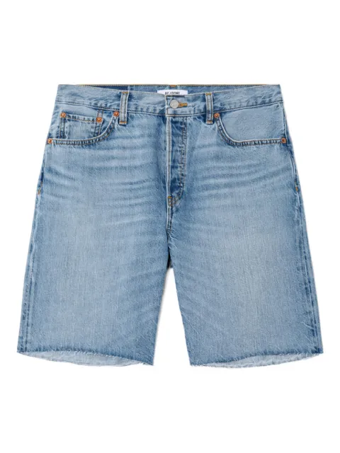 RE/DONE 90s Comfort frayed-hem denim shorts Blue 16804W90COSH