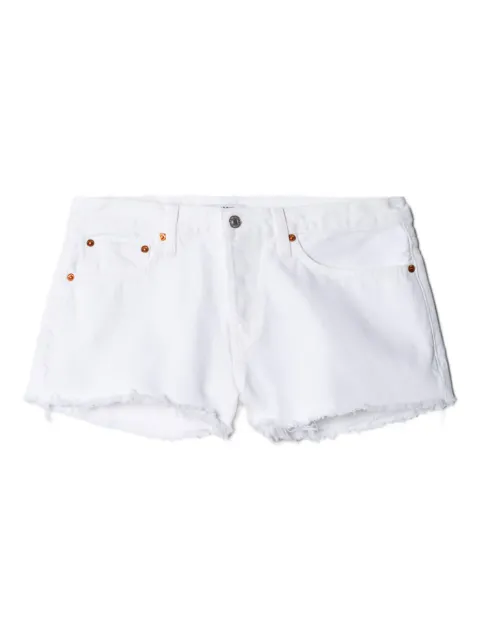 RE/DONE x Levi's frayed-hem denim shorts White 18404WTHSHOR