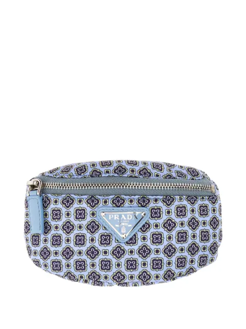 Prada printed logo wallet Blue 2TT0952CXN