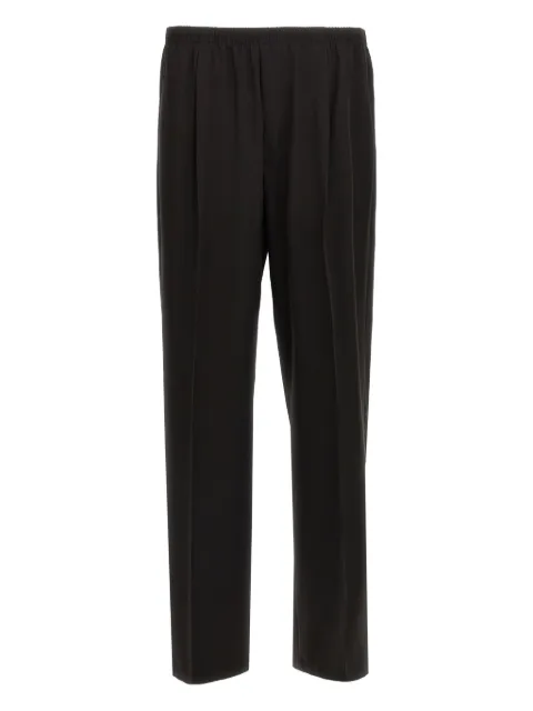 Cellar Door Ezio elastic-waistband trousers Black WA110585BLWQ12499