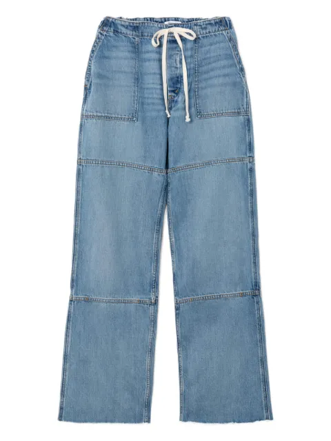 RE/DONE Beach panelled drawstring jeans Blue 16820WBCHPNT