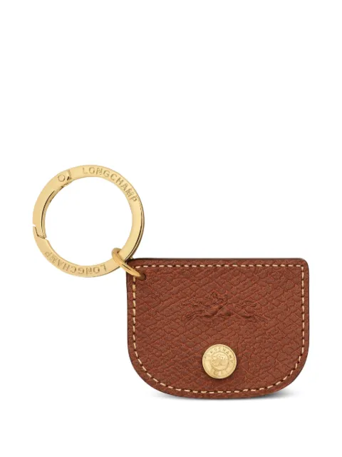 Longchamp debossed-logo keyring Brown 36096HYZ035