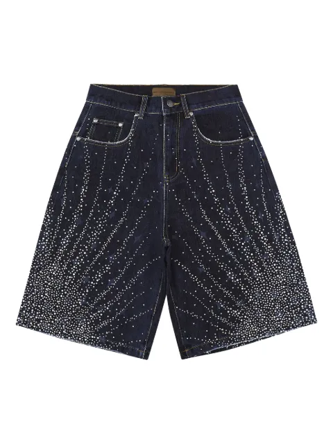 BIRTH OF ROYAL CHILD 20K Starlight star-embellished denim shorts Blue BC25AWSP01BLU