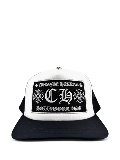 Chrome Hearts CH Hollywood trucker hat White CHRM0053