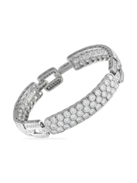 Tiffany & Co. Pre-Owned platinum diamond pavé bracelet Silver TI16061125