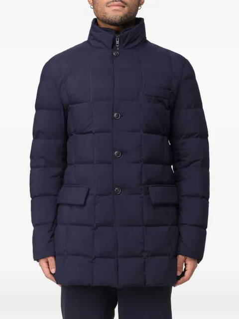 Fay double-front quilted puffer jacket Blue NAM37510530XLN